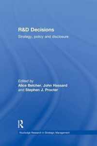 R&d Decisions: Strategy Policy and Innovations