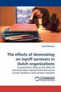 The effects of downsizing on layoff survivors in Dutch organizations