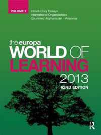 The Europa World of Learning 2013