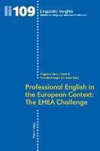 Professional English in the European Context: The EHEA Challenge