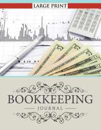 Bookkeeping Journal Large Print