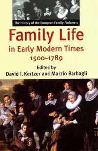 Family Life in Early Modern Times, 1500-1789