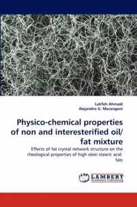 Physico-chemical properties of non and interesterified oil/fat mixture