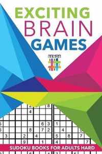 Exciting Brain Games Sudoku Books for Adults Hard