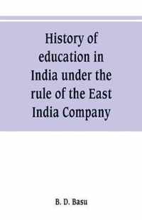 History of education in India under the rule of the East India Company