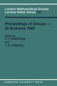 Proceedings of Groups - St. Andrews 1985