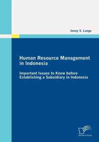 Human Resource Management in Indonesia