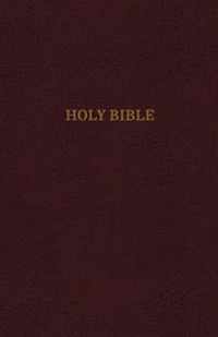 KJV, Reference Bible, Personal Size Giant Print, LeatherLook, Burgundy, Red Letter Edition