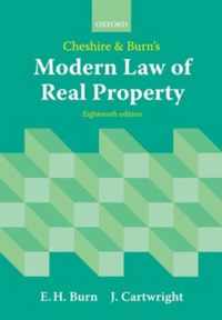 Cheshire & Burns Modern Law Real Propert