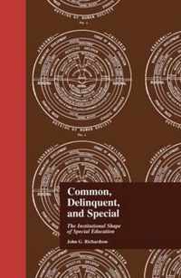 Common, Delinquent, and Special: The Institutional Shape of Special Education