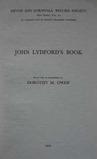 John Lydford's Book