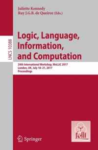 Logic, Language, Information, and Computation