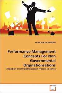 Performance Management Concepts For Non Governmental Orginationsations