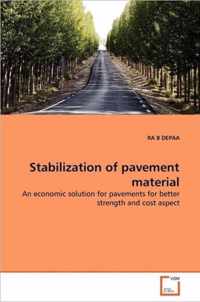 Stabilization of pavement material