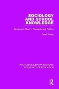 Sociology and School Knowledge