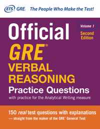 Official GRE Verbal Reasoning Practice Questions, Second Edition, Volume 1