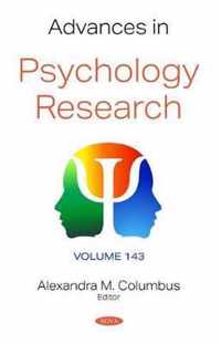 Advances in Psychology Research