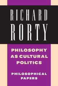 Philosophy as Cultural Politics