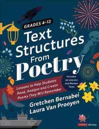 Text Structures From Poetry, Grades 4-12