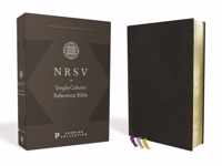 NRSV, Single-Column Reference Bible, Premium Goatskin Leather, Black, Premier Collection, Art Gilded Edges, Comfort Print