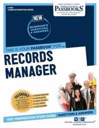 Records Manager (C-3857): Passbooks Study Guide