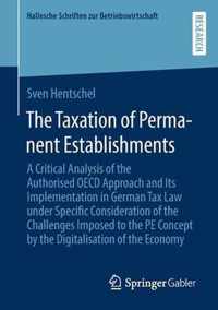 The Taxation of Permanent Establishments