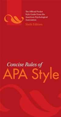 Concise Rules Of Apa Style 6th