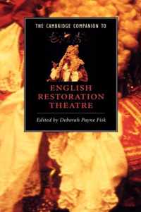 Cambridge Companion To English Restoration Theatre