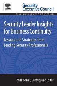 Security Leader Insights for Business Continuity