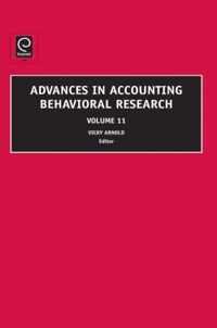 Advances In Accounting Behavioral Research