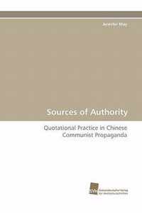 Sources of Authority