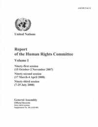 Report of the Human Rights Committee: Vol. 1