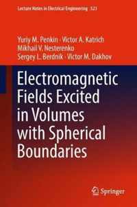 Electromagnetic Fields Excited in Volumes with Spherical Boundaries