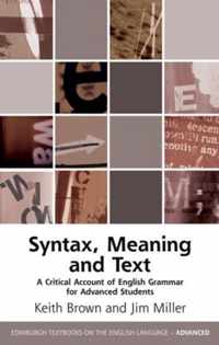 A Critical Account of English Syntax