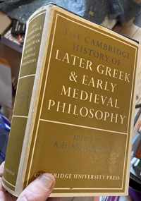 The Cambridge History of Later Greek and Early Medieval Philosophy