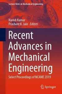 Recent Advances in Mechanical Engineering