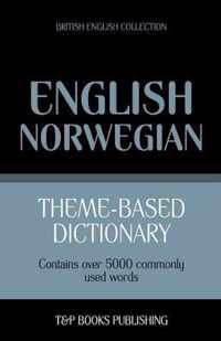 Theme-based dictionary British English-Norwegian - 5000 words