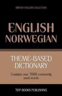 Theme-based dictionary British English-Norwegian - 7000 words