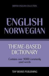 Theme-based dictionary British English-Norwegian - 9000 words