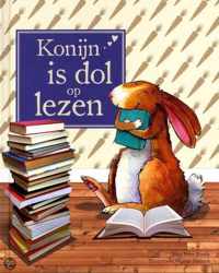 Konijn is dol op lezen