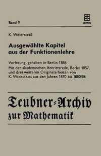 Ausgewahlte Kapitel Aus Der Funktionenlehre