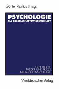 Psychologie ALS Gesellschaftswissenschaft