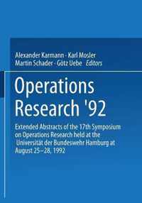 Operations Research '92