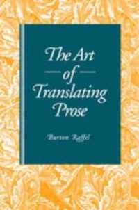 The Art of Translating Prose