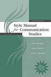 Style Manual for Communication Studies