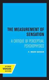 The Measurement of Sensation