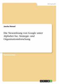 Die Neuordnung von Google unter Alphabet Inc. Strategie- und Organisationsforschung