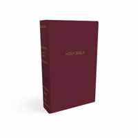 NKJV, Gift and Award Bible, Leather-Look, Burgundy, Red Letter, Comfort Print