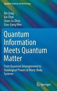 Quantum Information Meets Quantum Matter