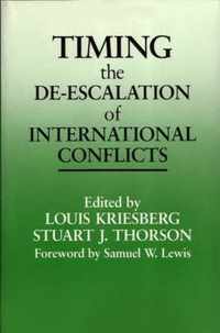 Timing the De-escalation of International Conflicts